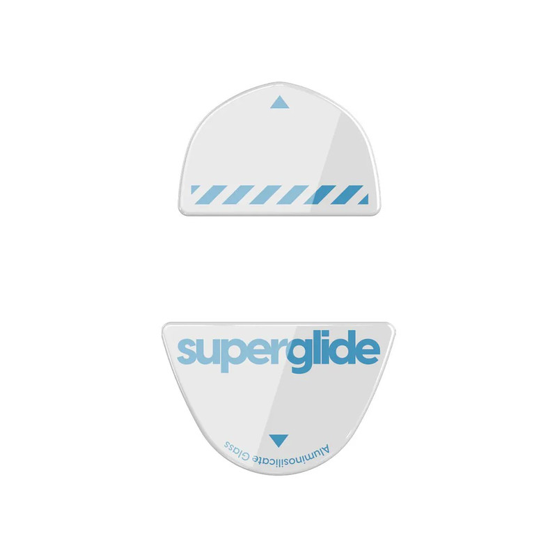 Pulsar Superglide Glass Skates For Logitech G303 Shroud Edition Mouse - White - أكسسوار فأرة